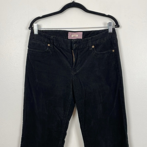 J Crew Bootcut Corduroy Pants Womens 30R Casual 5 Pockets Relaxed Black Pants - Picture 3 of 9